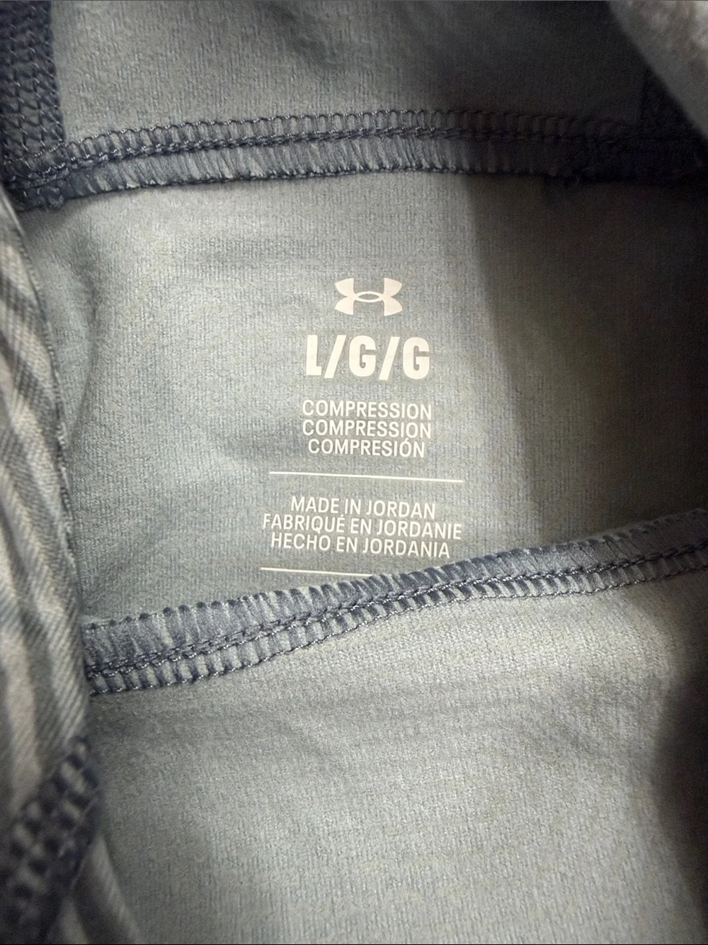 Under Armour Kids Light Gray and Black Hooded Legging Set